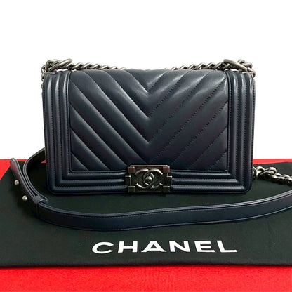 Chanel Boy Leather Shoulder Bag Style 8