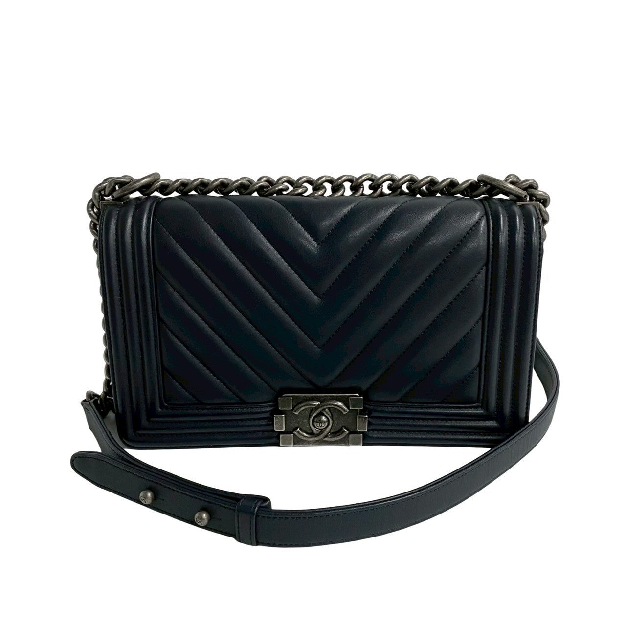 Chanel Boy Leather Shoulder Bag Style 8