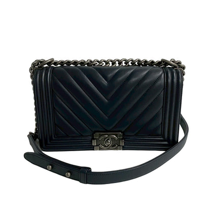 Chanel Boy Leather Shoulder Bag Style 8