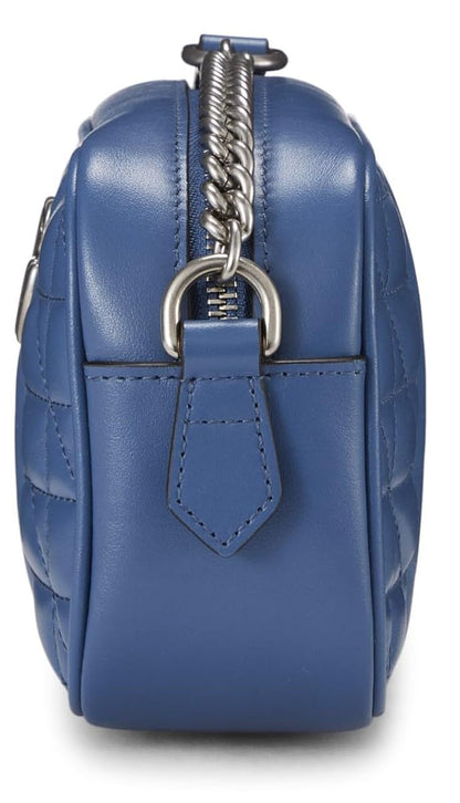 Gucci,  Blue GG Marmont Crossbody Mini, Blue