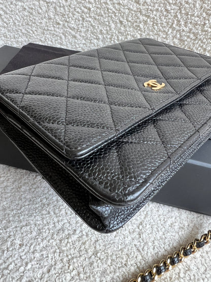 Chanel Black Caviar Wallet on Chain (RRP £2,930)