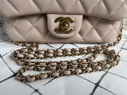 Chanel Mini Rectangular Classic Flap in Lambskin (RRP £4,390)