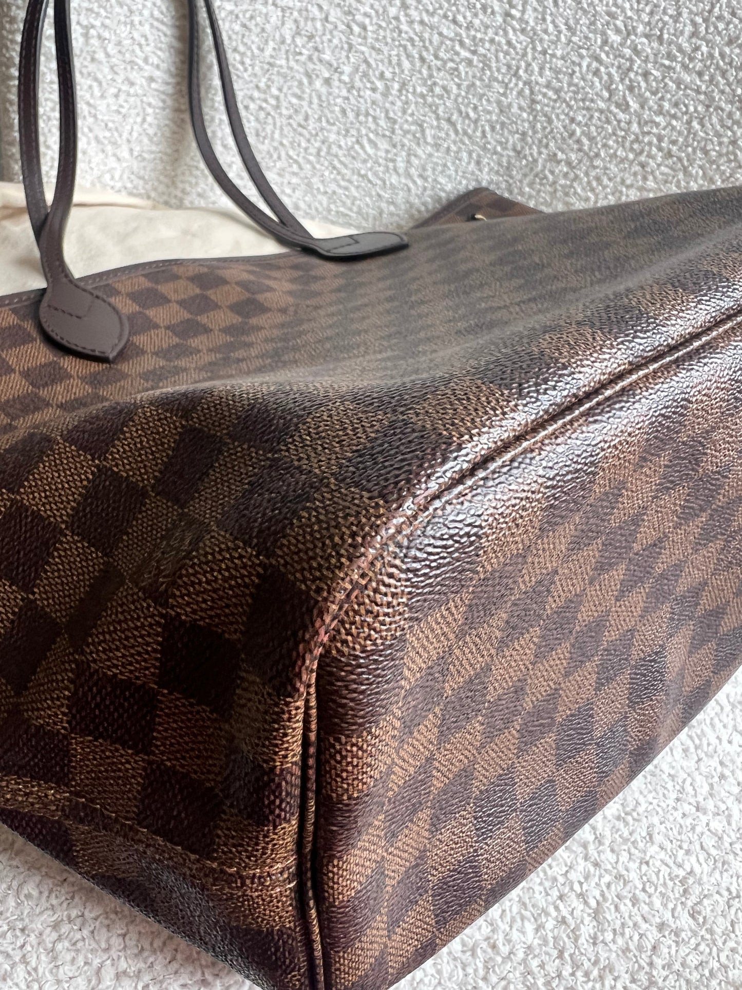 Louis Vuitton Neverfull MM Damier Ebene Rose Ballerine (RRP £1430)