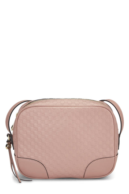 Gucci,  Pink Microguccissima Leather Bree Crossbody, Pink