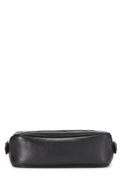 Gucci,  Black Leather GG Marmont Crossbody Mini, Black