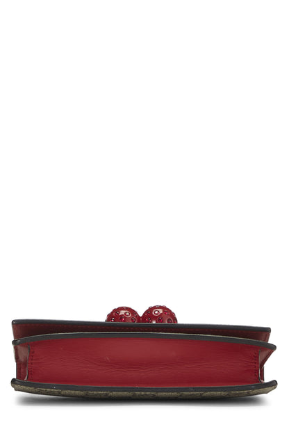Gucci,  Original GG Supreme Coated Canvas Cherry Crossbody Mini, Red