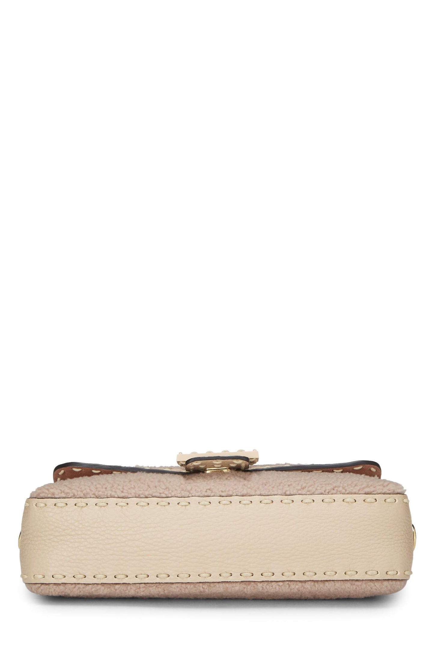 Fendi,  Pink Shearling Baguette Crossbody, Pink