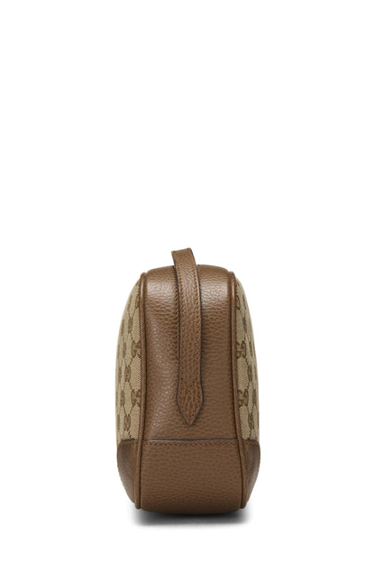 Gucci,  Brown Original GG Canvas Bree Crossbody, Brown