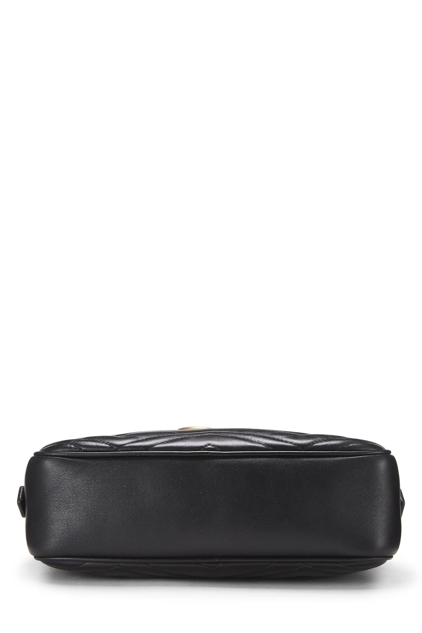 Gucci,  Black Leather GG Marmont Crossbody Small, Black
