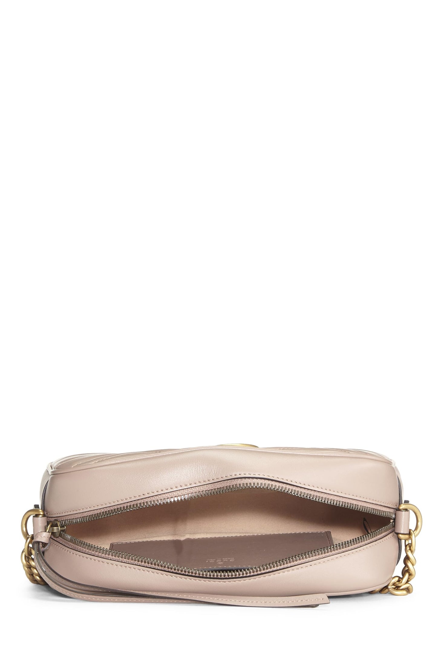 Gucci,  Pink Leather GG Marmont Crossbody, Pink