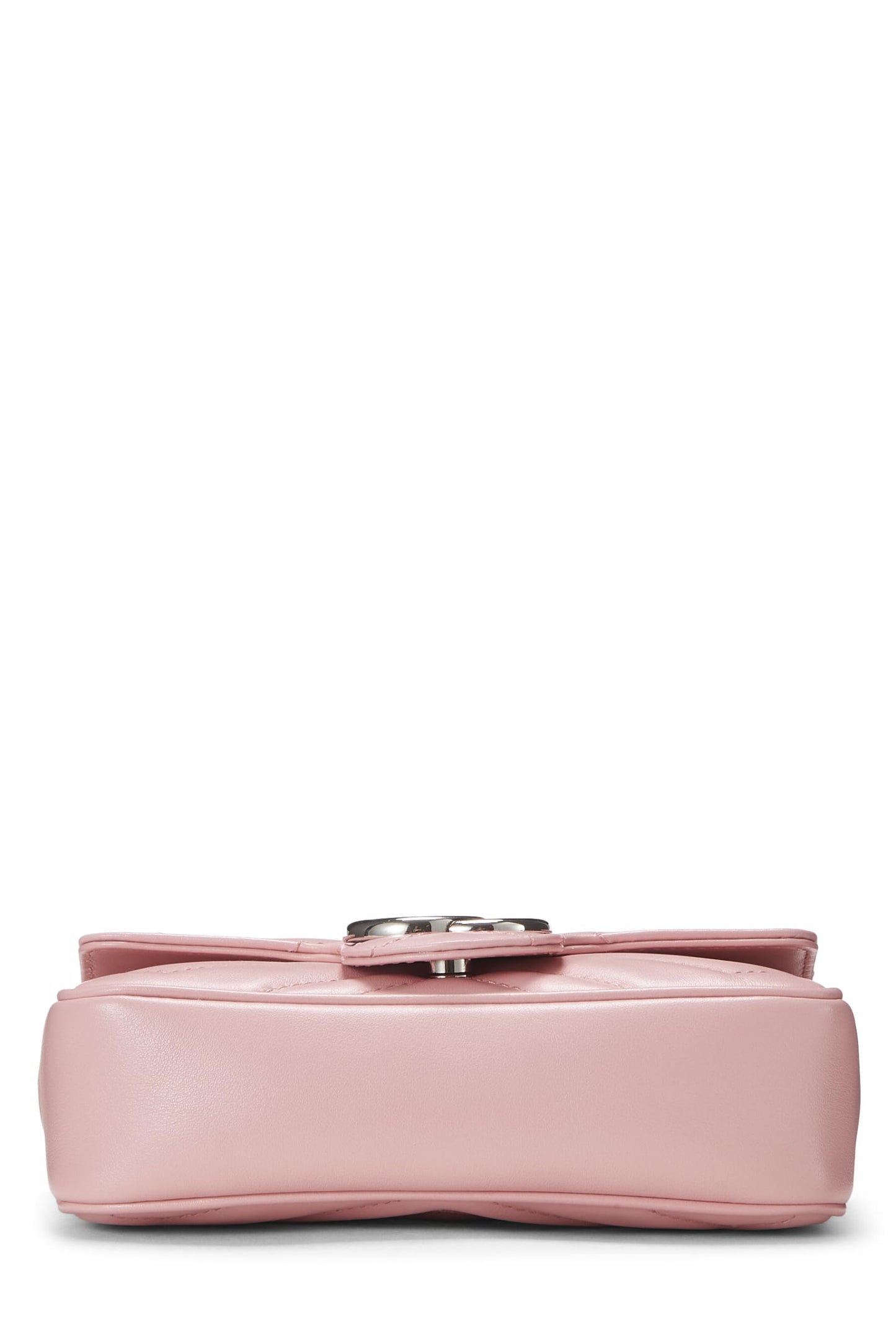 Gucci,  Pink Leather Marmont Crossbody Super Mini, Pink