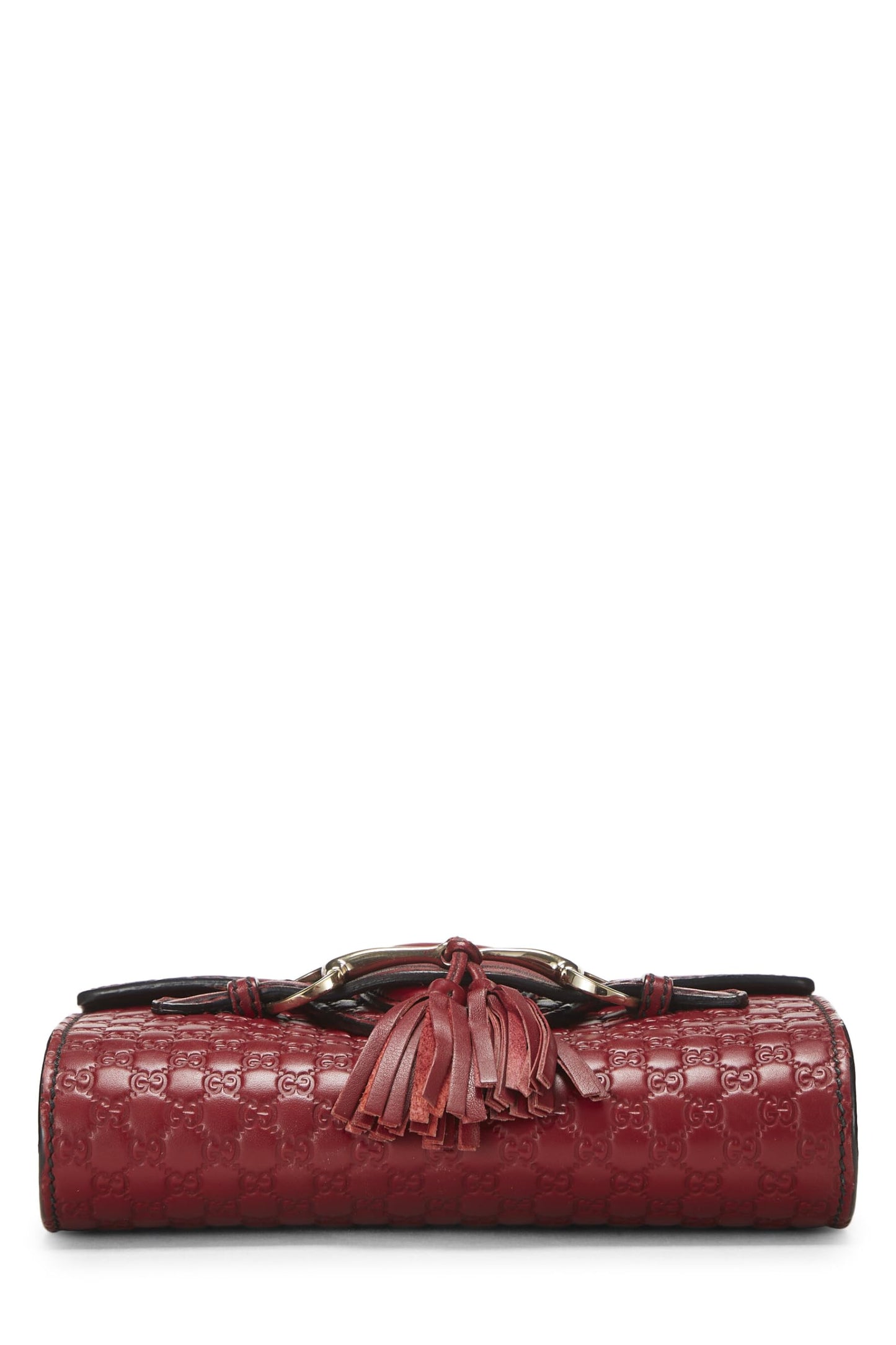 Gucci,  Pink Microguccissima Leather Emily Chain Crossbody Bag, Red