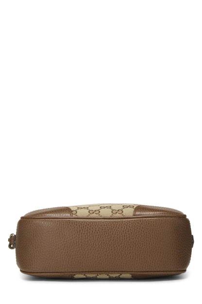 Gucci,  Brown Original GG Canvas Bree Crossbody, Brown
