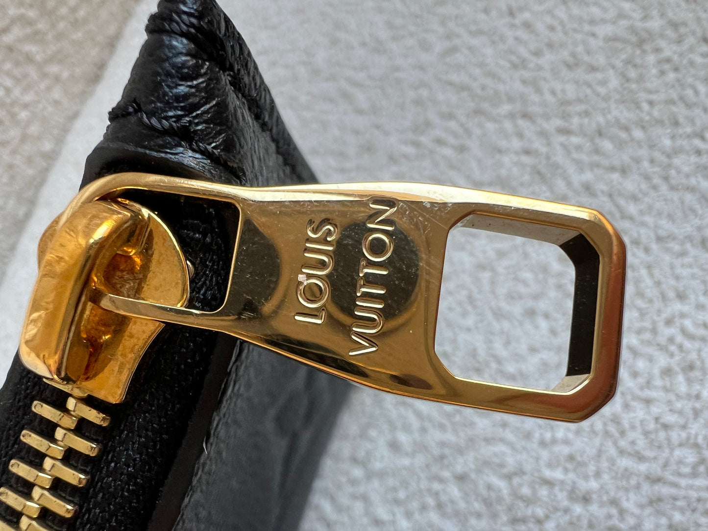 Louis Vuitton Pouch (from Neverfull) Black Empreinte