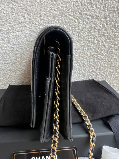 Chanel Wallet on Chain in Black Lambskin Gold Hardware (RRP £2,930)