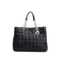 Christian Dior Black Cannage Calfskin Leather Large Lady Dior Soft Shopping Tote