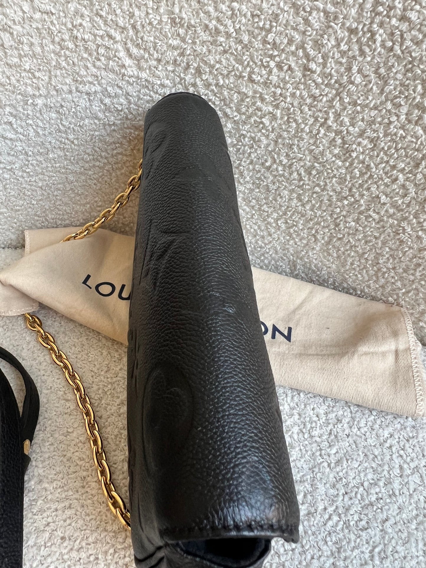 Louis Vuitton Ivy Wallet on Chain Bag Black Empreinte (RRP £1,490)