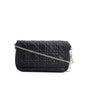 Christian Dior Black Cannage Lambskin Leather Wallet on Chain