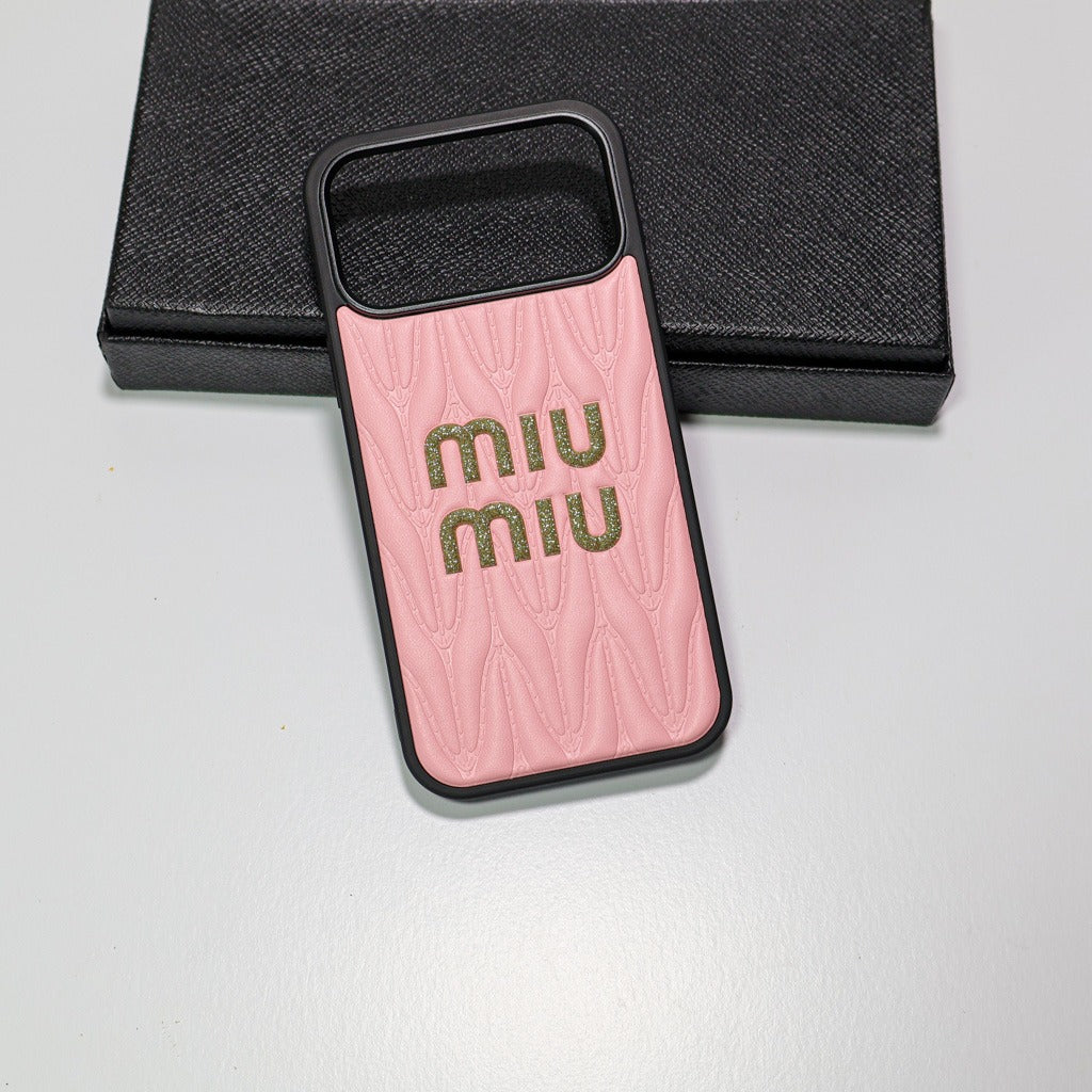 MM 3 Color Soft Leather Quilted iPhone Case