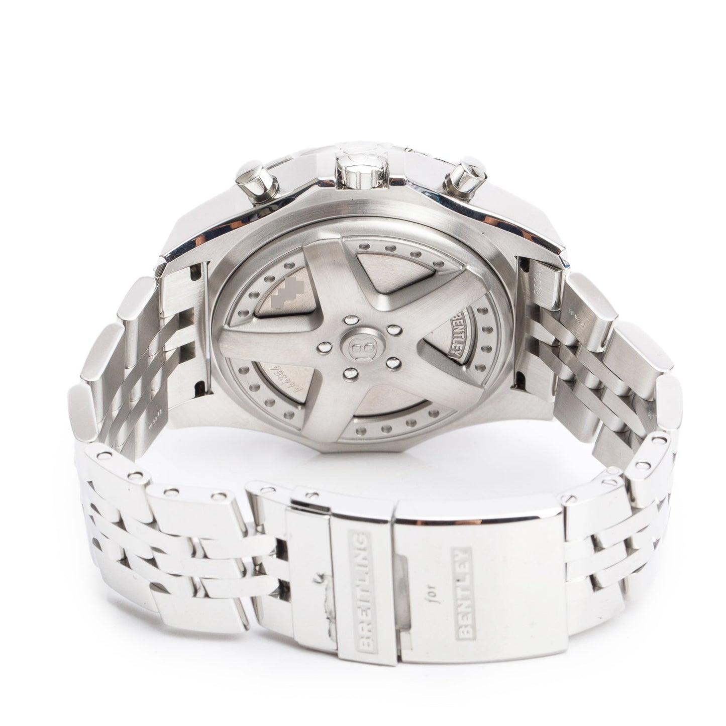 Breitling Stainless Steel Bently 6.75 49 MM Automatic Chronograph Watch A44364 w/ Box & Papers