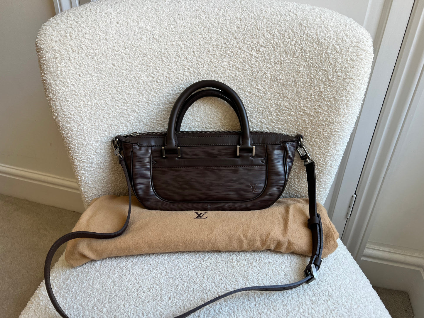 Louis Vuitton Dhanura PM Dark Brown Epi Leather