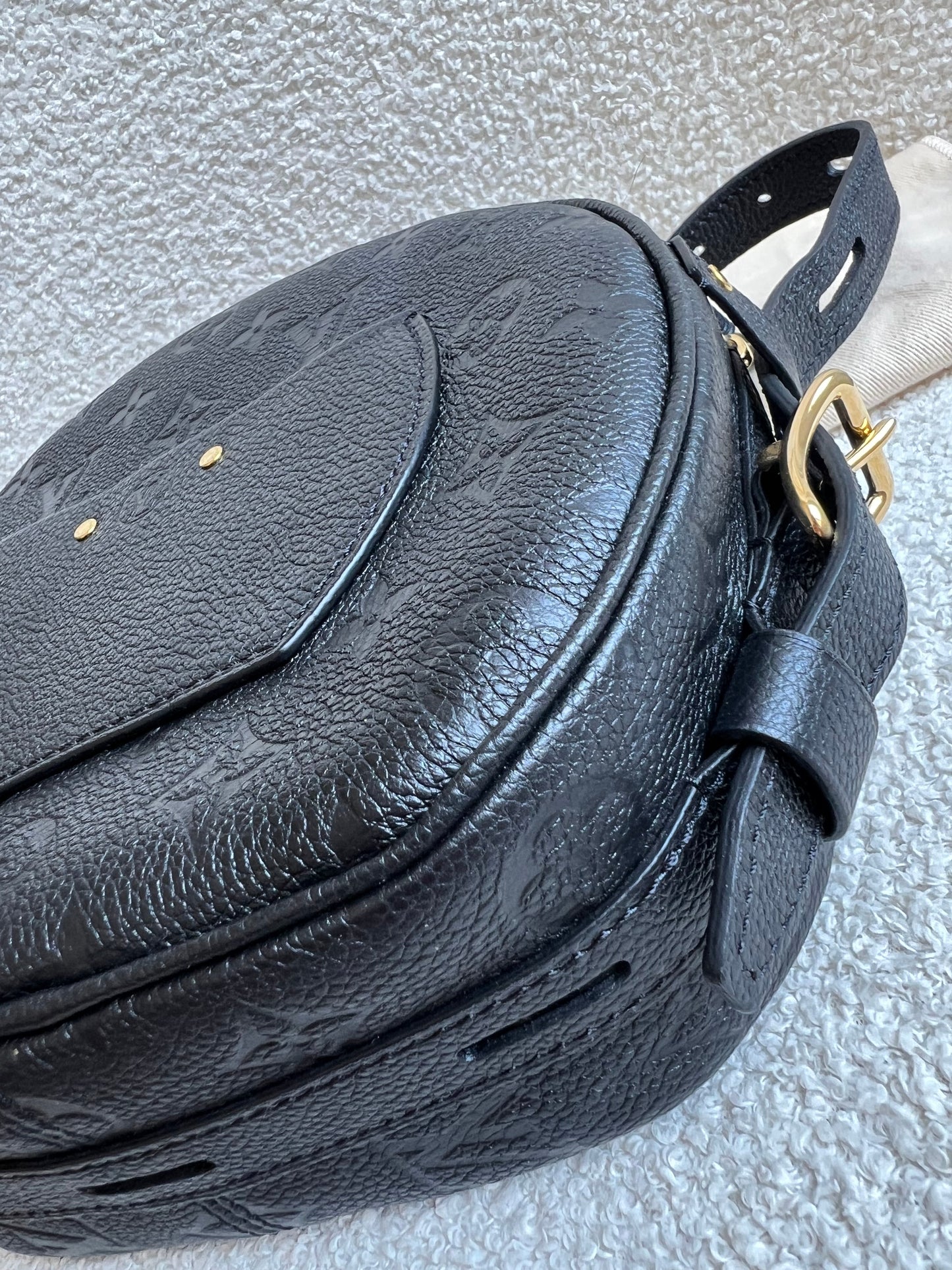 Louis Vuitton Boite Chapeau Souple MM Black Empreinte (RRP £2590)