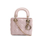 Christian Dior Pink Cannage Leather Mini Lady Dior Bag