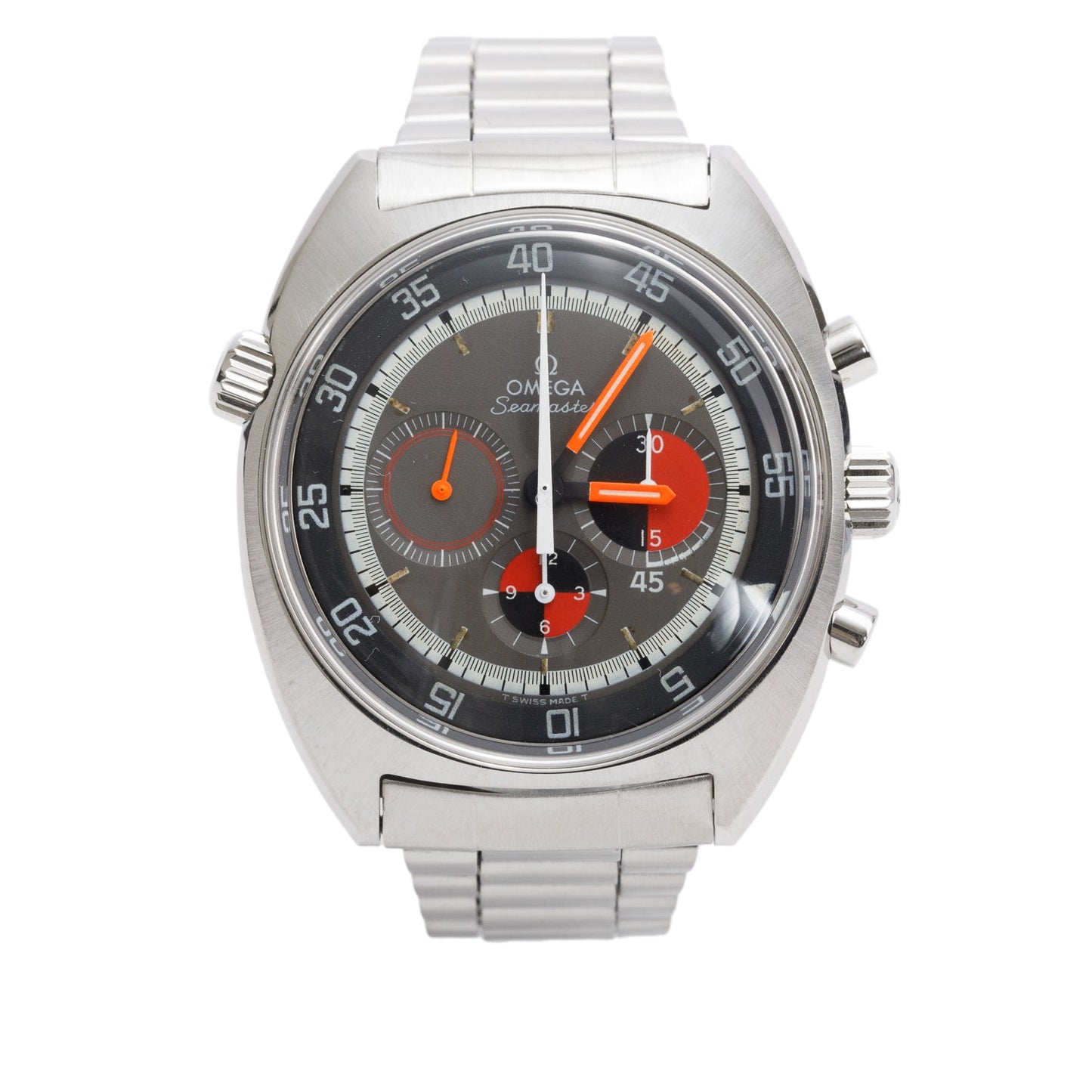 Omega Vintage Stainless Steel Seamaster Soccer Timer 41 MM Chronograph Manual Watch 145.019