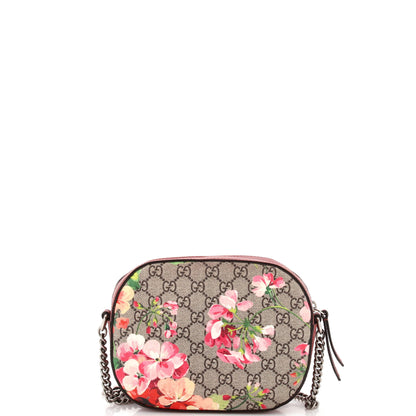 Chain Crossbody Bag Blooms Print GG Coated Canvas Mini