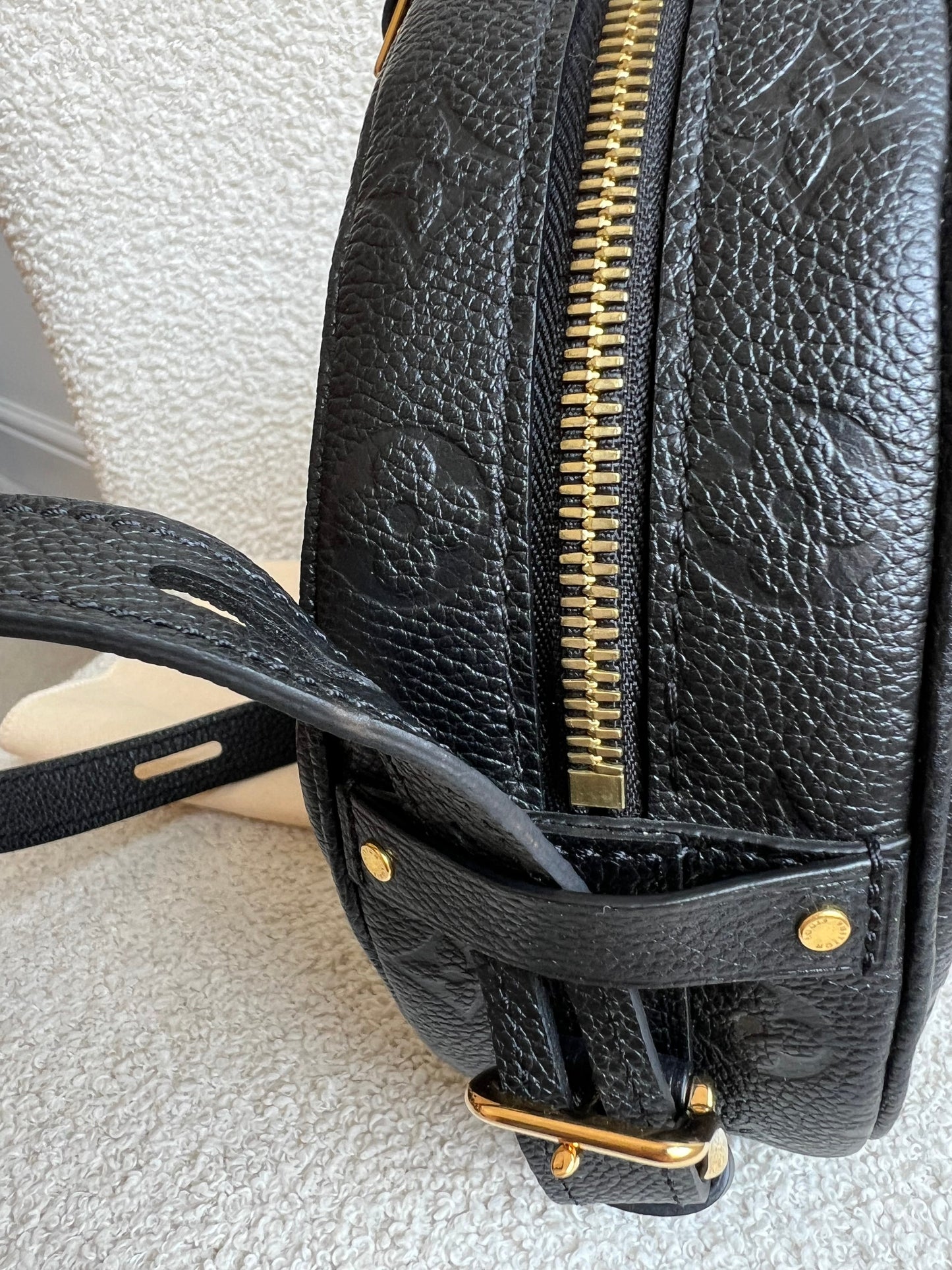 Louis Vuitton Boite Chapeau Souple MM Black Empreinte (RRP £2590)