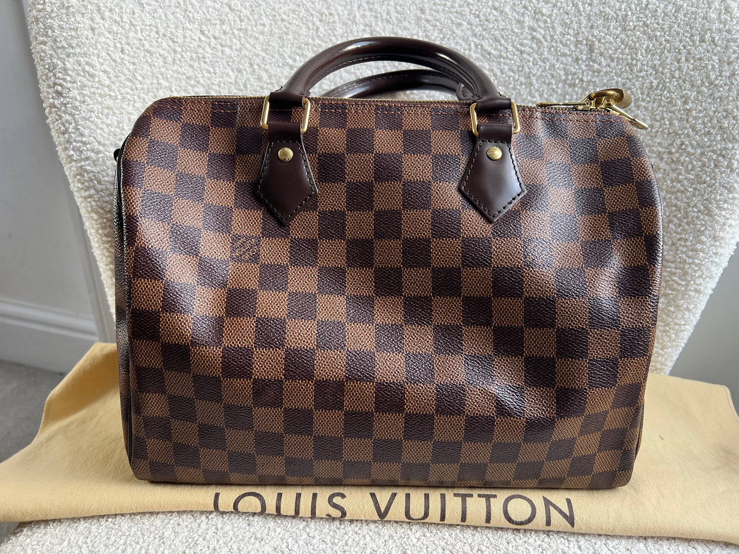 Louis Vuitton Speedy Bandouliere 30 Damier Ebene (RRP £1490)
