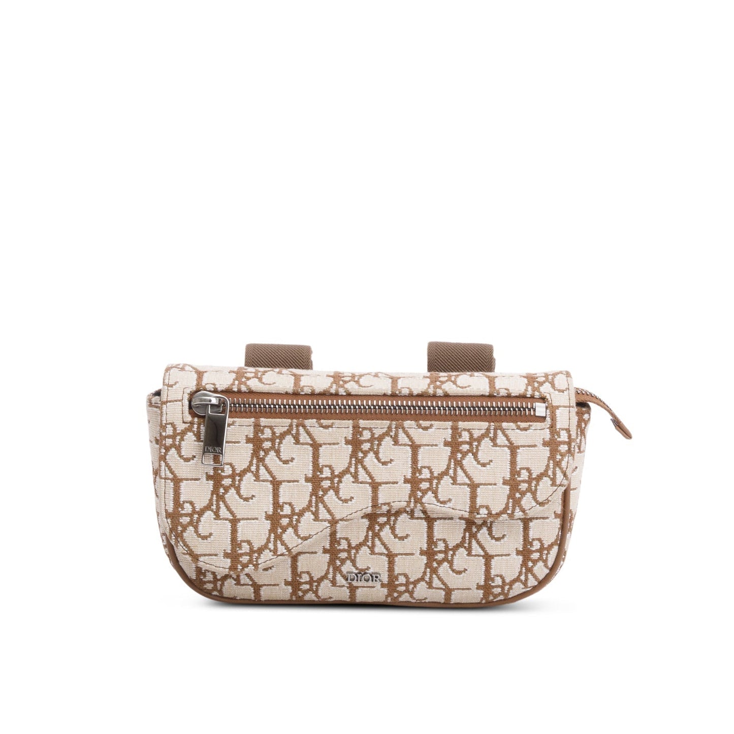 Christian Dior 2021 x Cactus Jack Beige Oblique Saddle Arm Pouch