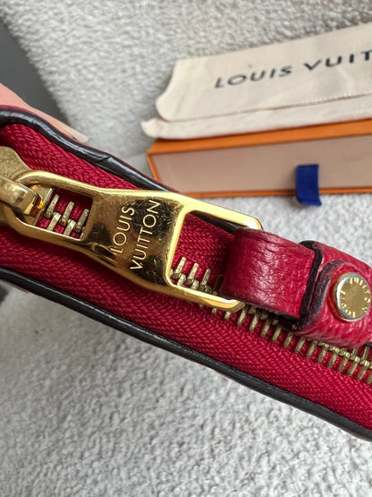 Louis Vuitton Zippy Wallet in Red Empreinte (RRP £740)