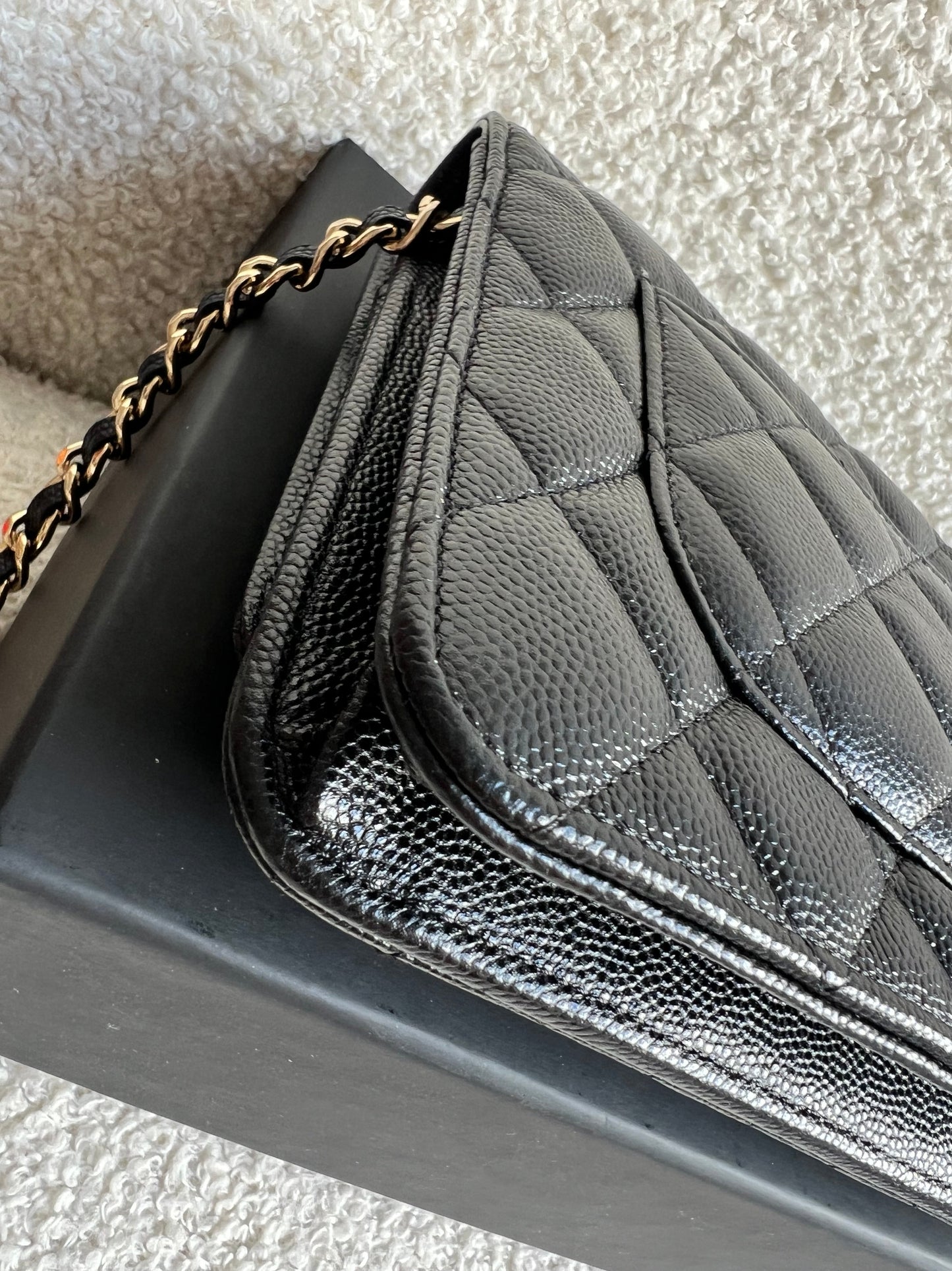 Chanel Black Caviar Wallet on Chain (RRP £2,930)