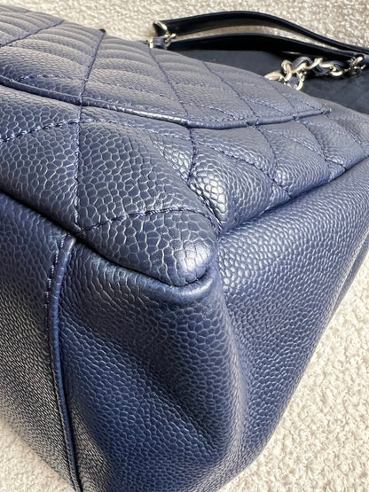 Chanel Navy Blue Caviar Grand Shopper Tote (GST)