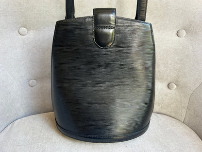 Louis Vuitton Vintage Black Epi Leather Cluny