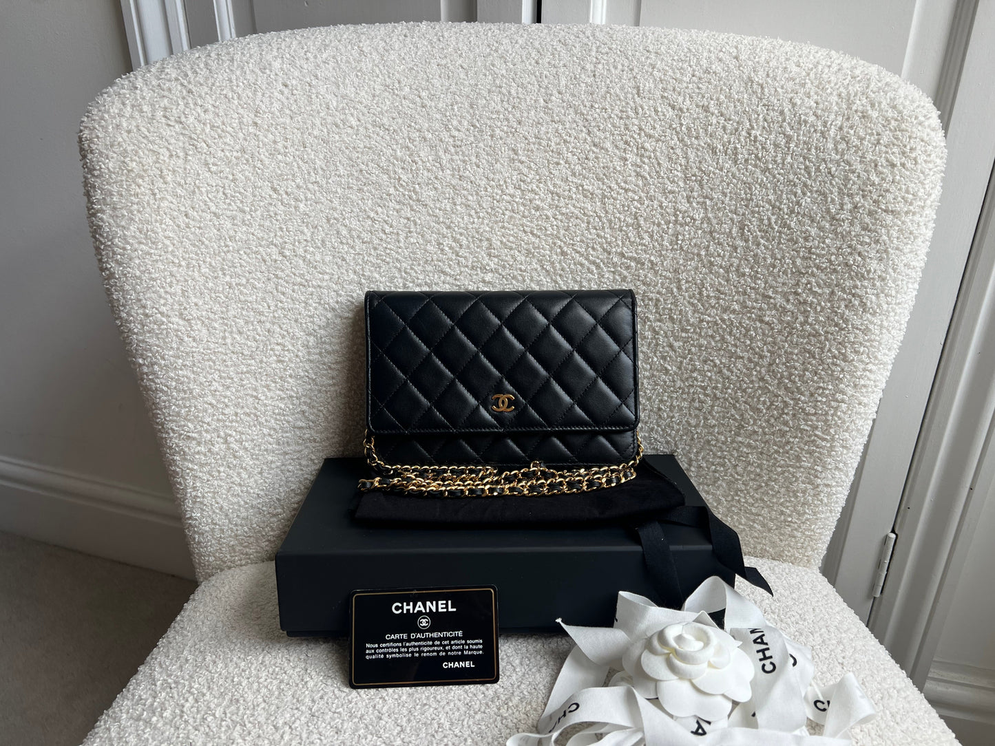 Chanel Wallet on Chain in Black Lambskin Gold Hardware (RRP £2,930)