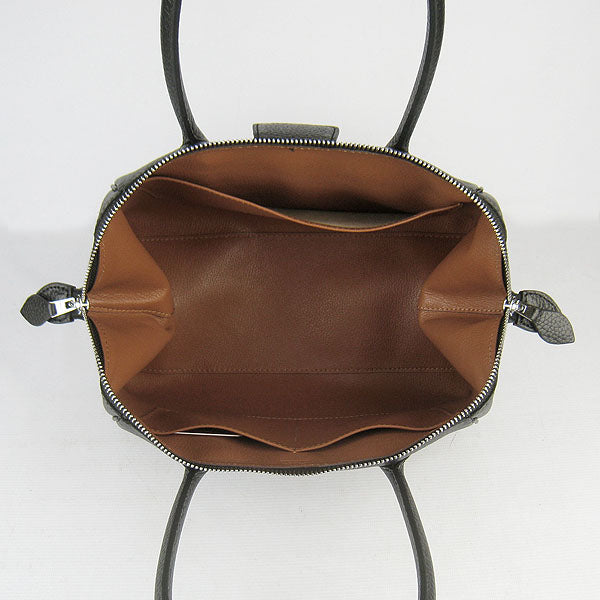 Luxury Hermes Paris Bombay Victoria Handbag Black