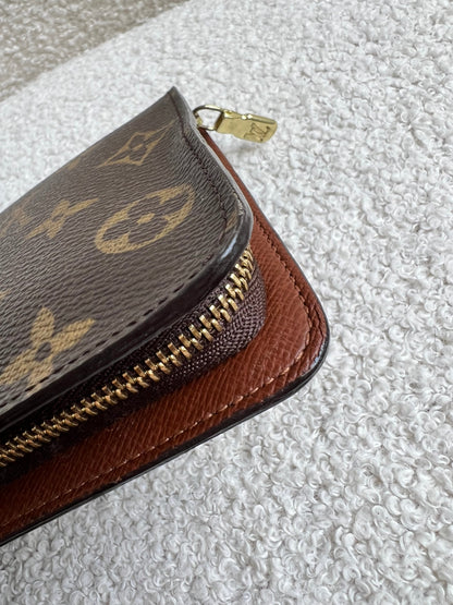 Louis Vuitton Porte Monnaie Zip Around Long Wallet in Monogram