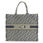 Christian Dior Tote Bag canvas Navy book tote large Women