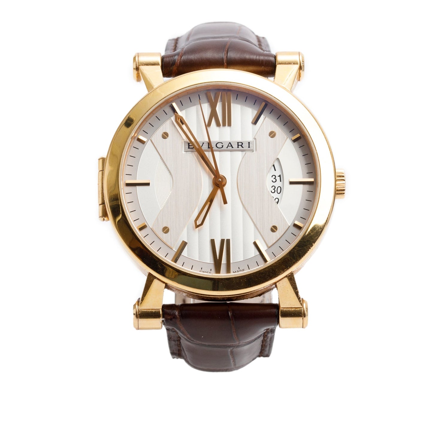 BVLGARI Limited Edition 18k Rose Gold Sotirio 42 MM Automatic Watch SBP42WGLD
