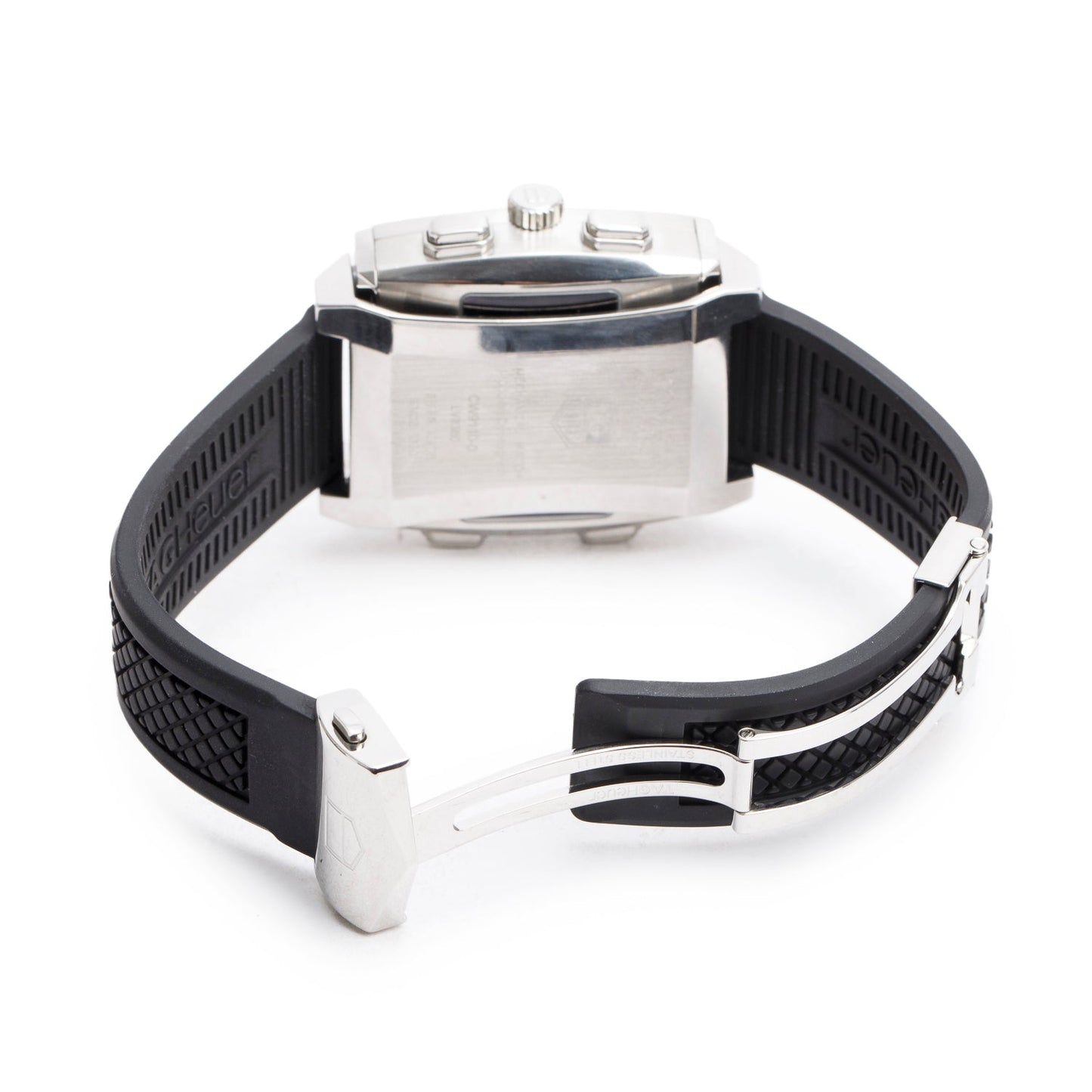 Tag Heuer Stainless Steel Monaco 69 Analog/Digital Flip 40.4 MM Manual Watch Black Dial CW9110-0 w/ Box & Papers