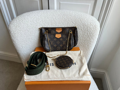 Louis Vuitton Multi Pochette Accessoires Khaki (RRP £2030)