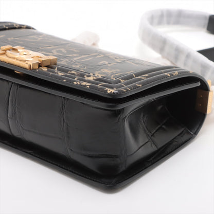 Chanel Boy Black Chain Shoulder Bag Style 2