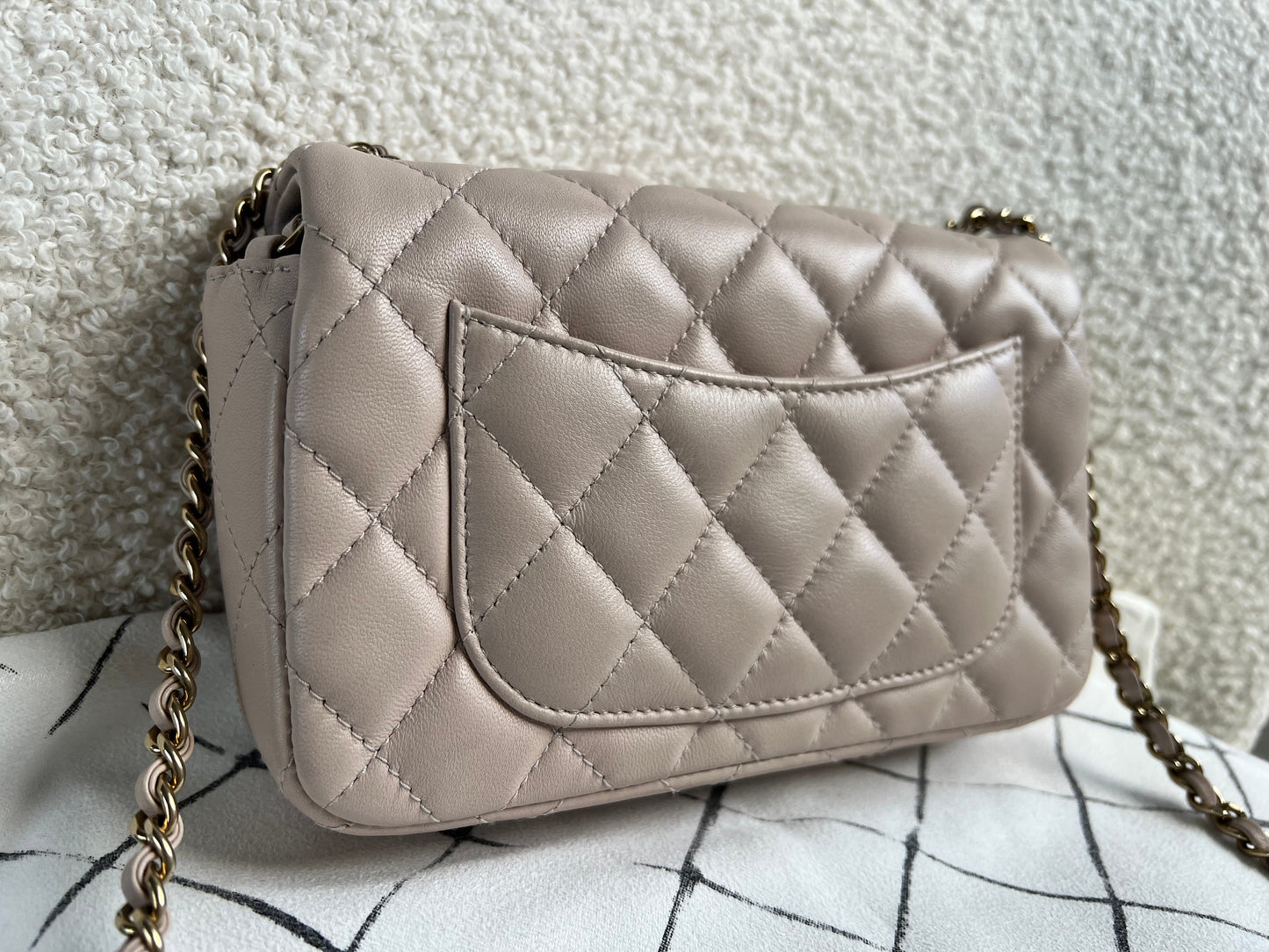 Chanel Mini Rectangular Classic Flap in Lambskin (RRP £4,390)