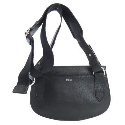 Christian Dior Shoulder Bag Calfskin black saddle Women
