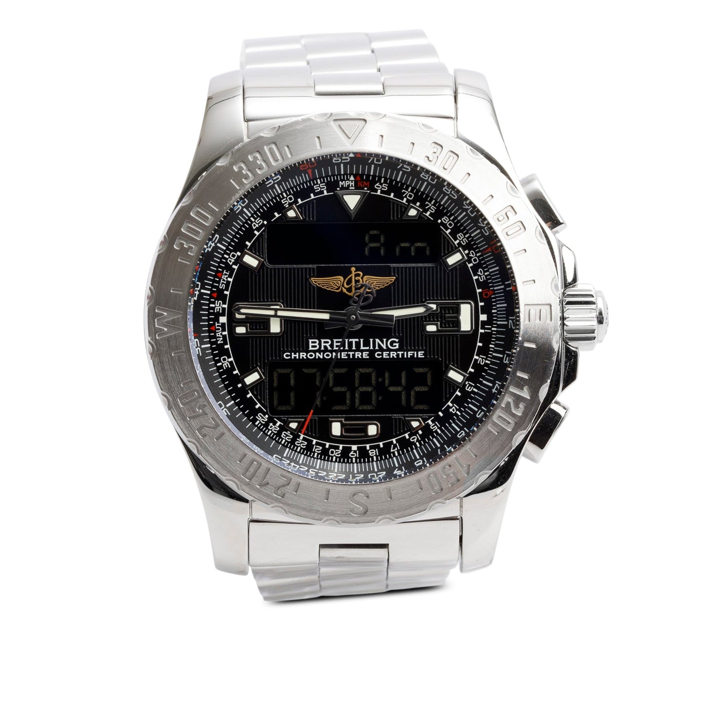 Breitling Stainless Steel Airwolf 43 MM Chronometer Quartz Watch A78363 w/ Box & Papers