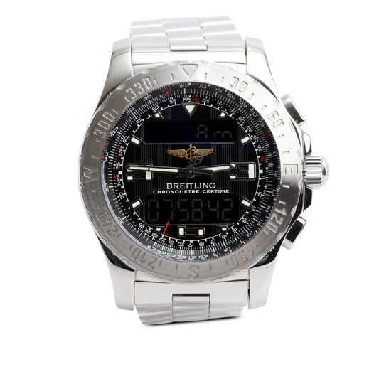 Breitling Stainless Steel Airwolf 43 MM Chronometer Quartz Watch A78363 w/ Box & Papers