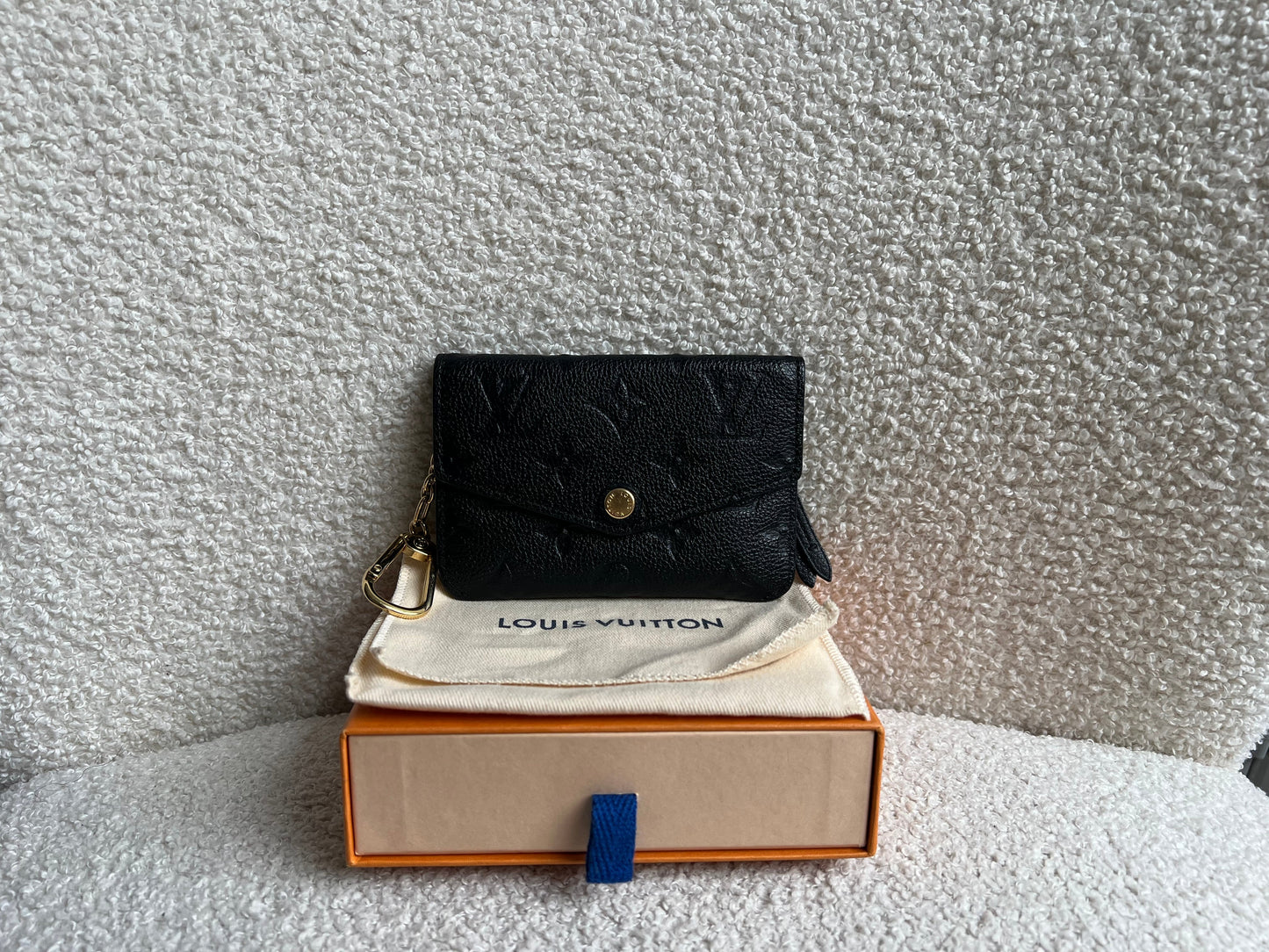 Louis Vuitton Key Pouch Black Empreinte