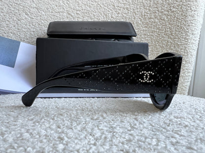 Chanel Black Embellished Sunglasses (RRP £640)